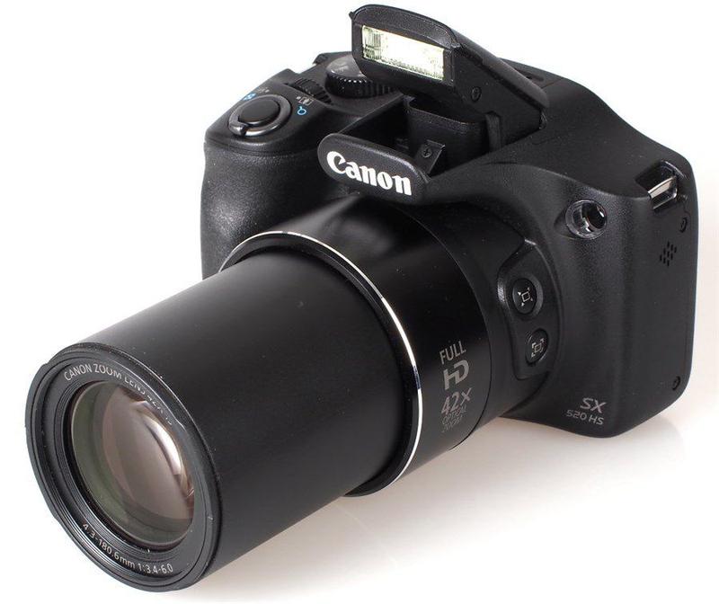 Canon Sx520hs, 16mp, Zoom Optico 42x, Lcd 3'', Is + Cartão Sandisk